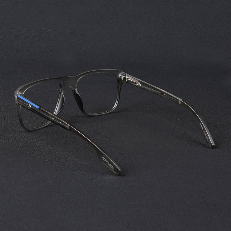 Voyage Lumina Grey Wayfarer Eyeglasses for Men & Women - MG5397-C2