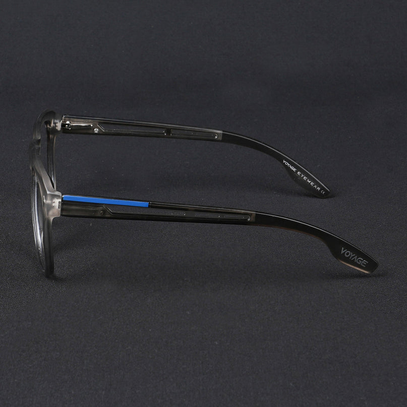 Voyage Lumina Grey Wayfarer Eyeglasses for Men & Women - MG5397-C2