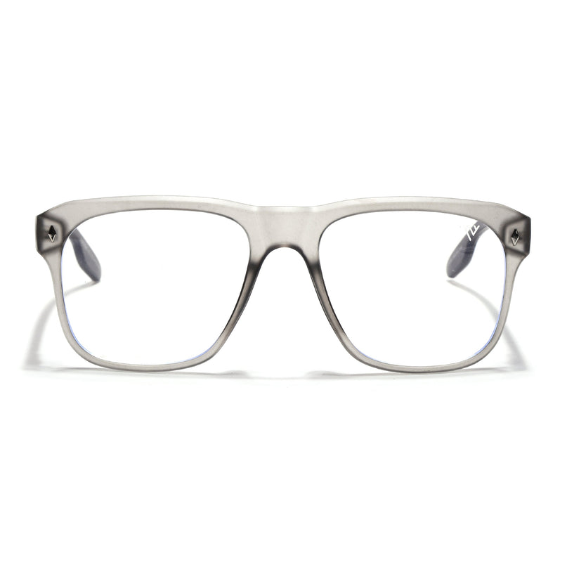 Voyage Lumina Grey Wayfarer Eyeglasses for Men & Women - MG5397-C2