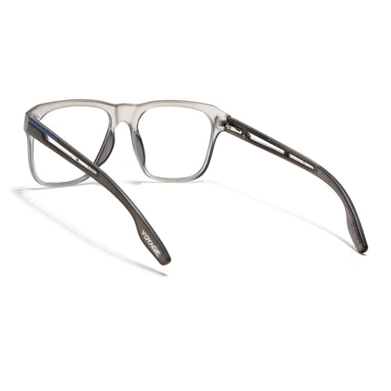 Voyage Lumina Grey Wayfarer Eyeglasses for Men & Women - MG5397-C2