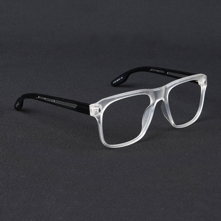 Voyage Lumina Matt Transparent Wayfarer Eyeglasses for Men & Women - MG5398-C3