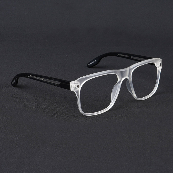 Voyage Lumina Matt Transparent Wayfarer Eyeglasses for Men & Women - MG5398-C3