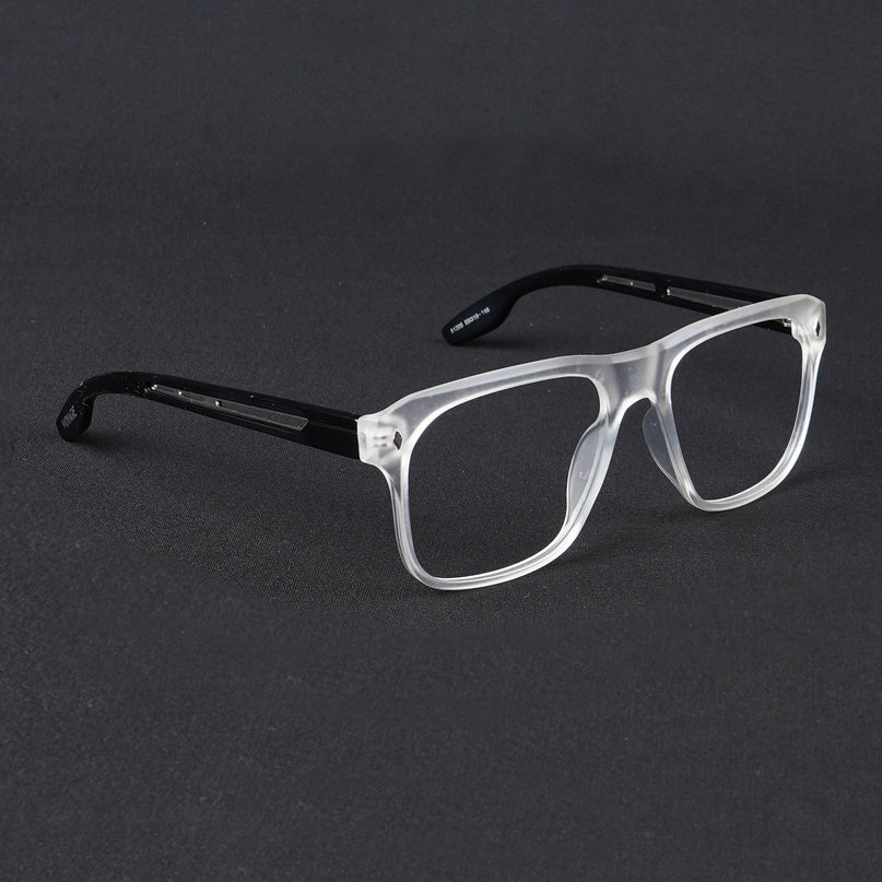 Voyage Lumina Matt Transparent Wayfarer Eyeglasses for Men & Women - MG5398-C3