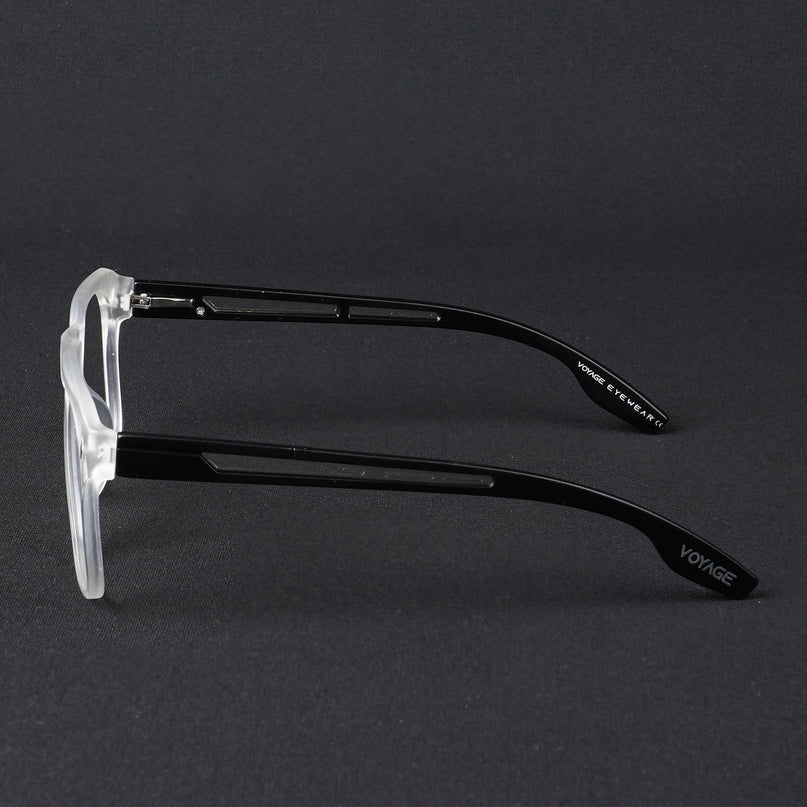 Voyage Lumina Matt Transparent Wayfarer Eyeglasses for Men & Women - MG5398-C3