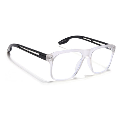Voyage Lumina Matt Transparent Wayfarer Eyeglasses for Men & Women - MG5398-C3