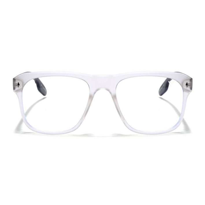 Voyage Lumina Matt Transparent Wayfarer Eyeglasses for Men & Women - MG5398-C3