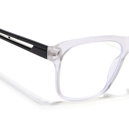 Voyage Lumina Matt Transparent Wayfarer Eyeglasses for Men & Women - MG5398-C3