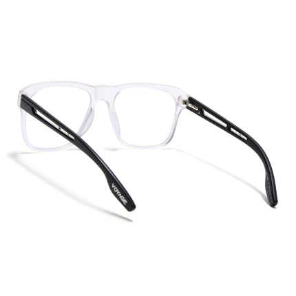 Voyage Lumina Matt Transparent Wayfarer Eyeglasses for Men & Women - MG5398-C3