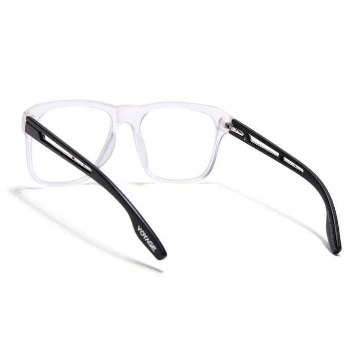 Voyage Lumina Matt Transparent Wayfarer Eyeglasses for Men & Women - MG5398-C3