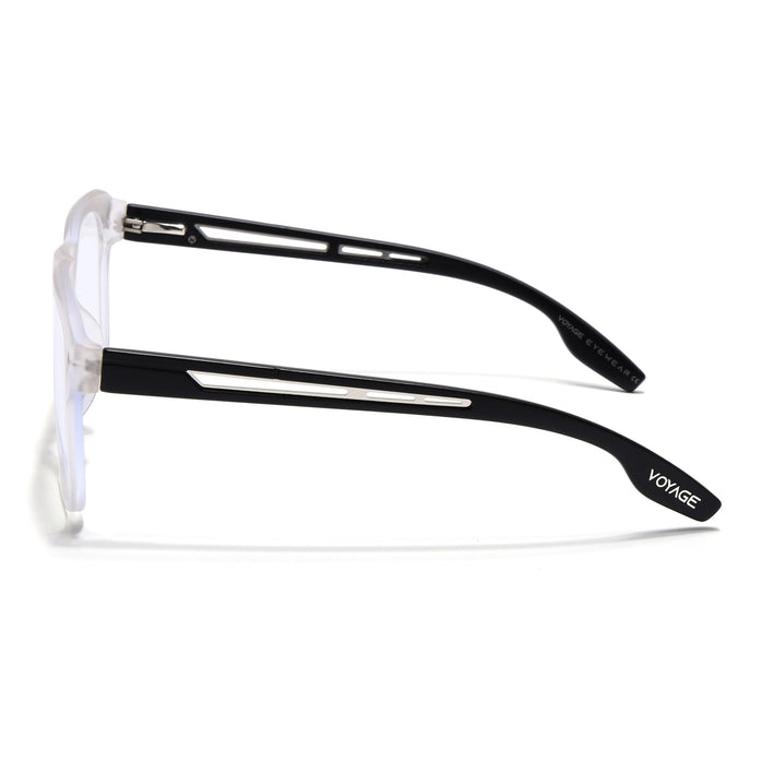 Voyage Lumina Matt Transparent Wayfarer Eyeglasses for Men & Women - MG5398-C3
