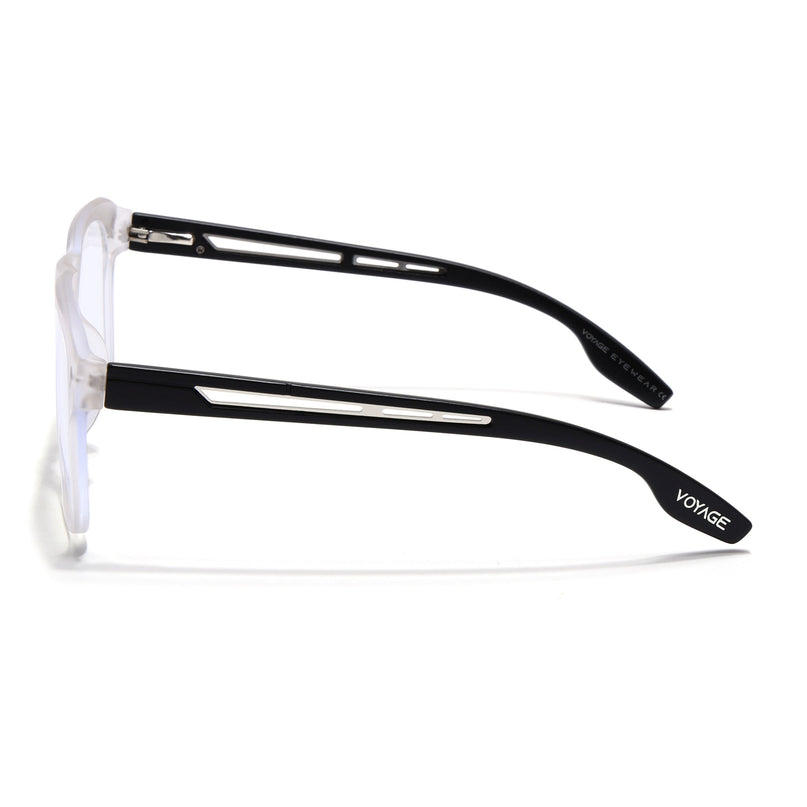 Voyage Lumina Matt Transparent Wayfarer Eyeglasses for Men & Women - MG5398-C3