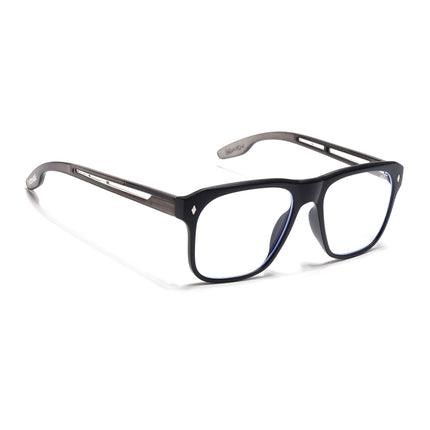 Voyage Lumina Black Wayfarer Eyeglasses for Men & Women - MG5399-C4