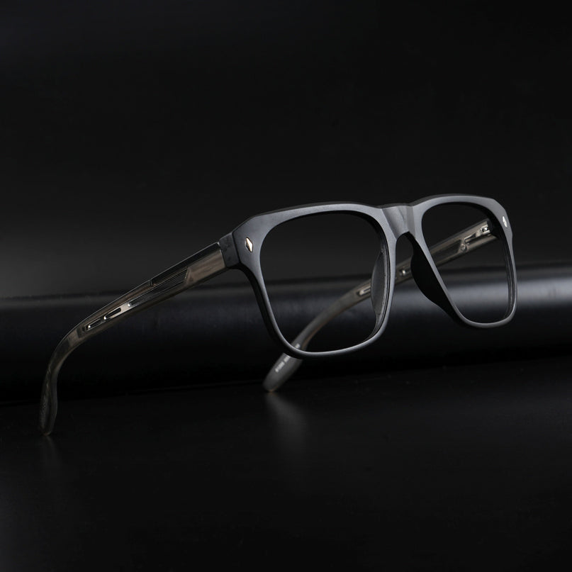 Voyage Lumina Black Wayfarer Eyeglasses for Men & Women - MG5399-C4