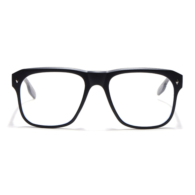 Voyage Lumina Black Wayfarer Eyeglasses for Men & Women - MG5399-C4