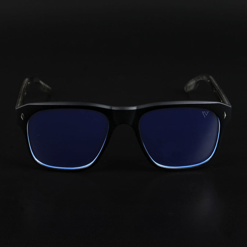 Voyage Lumina Black Wayfarer Eyeglasses for Men & Women - MG5399-C4