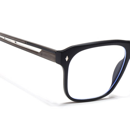 Voyage Lumina Black Wayfarer Eyeglasses for Men & Women - MG5399-C4