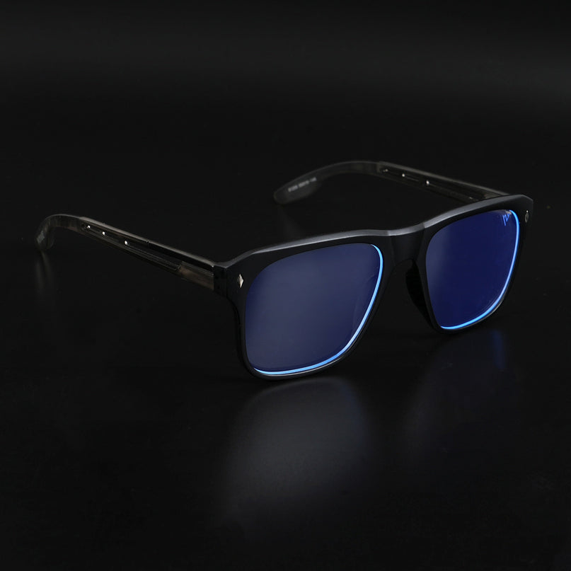 Voyage Lumina Black Wayfarer Eyeglasses for Men & Women - MG5399-C4