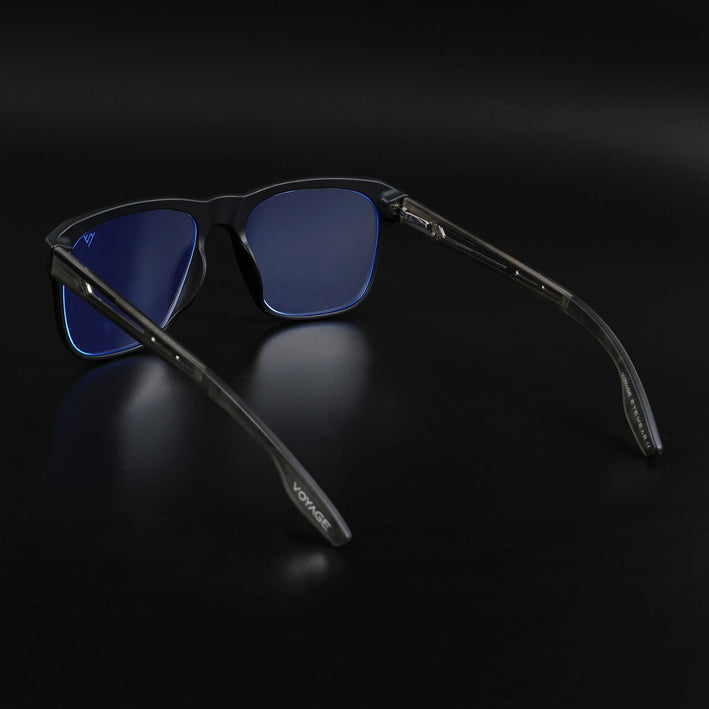 Voyage Lumina Black Wayfarer Eyeglasses for Men & Women - MG5399-C4