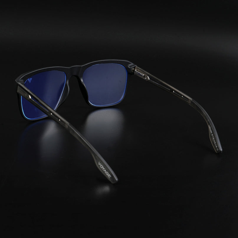 Voyage Lumina Black Wayfarer Eyeglasses for Men & Women - MG5399-C4