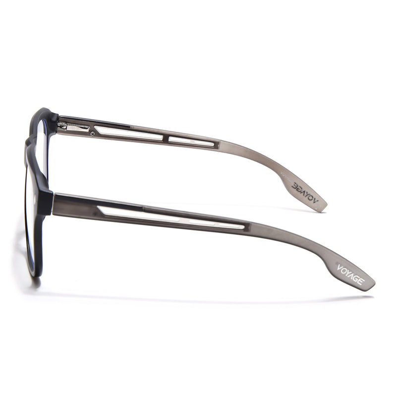 Voyage Lumina Black Wayfarer Eyeglasses for Men & Women - MG5399-C4