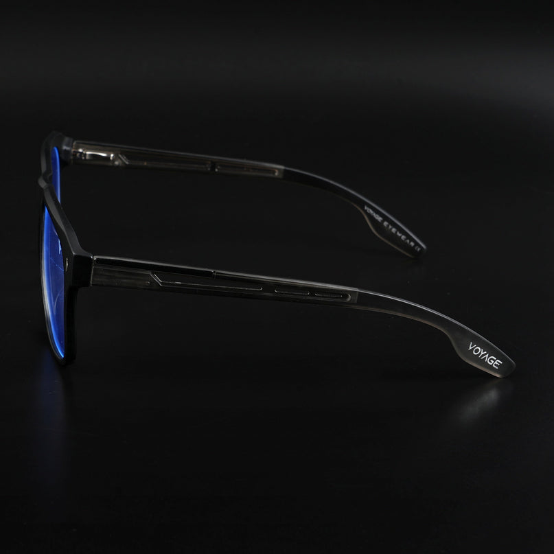 Voyage Lumina Black Wayfarer Eyeglasses for Men & Women - MG5399-C4