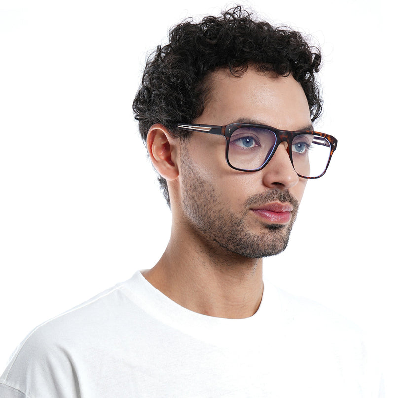 Voyage Lumina Demi Brown Wayfarer Eyeglasses for Men & Women - MG5400-C5