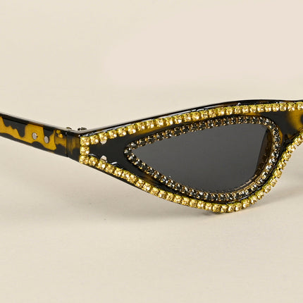 Black & Demi Brown Cateye Sunglasses - MG4368