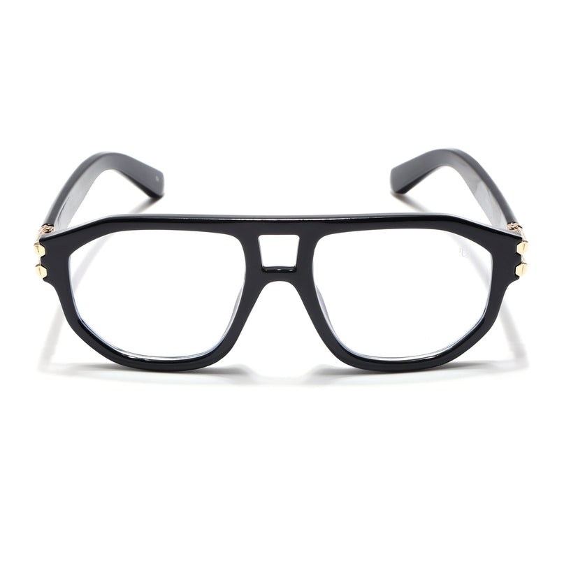 Eyejack Shadow Shine Black Wayfarer Eyeglasses for Men & Women (82104FCL1302-C1)