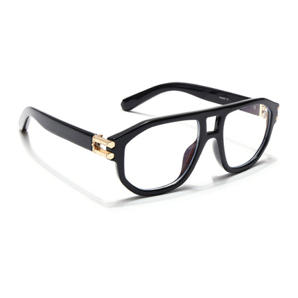 Eyejack Shadow Shine Black Wayfarer Eyeglasses for Men & Women (82104FCL1302-C1)