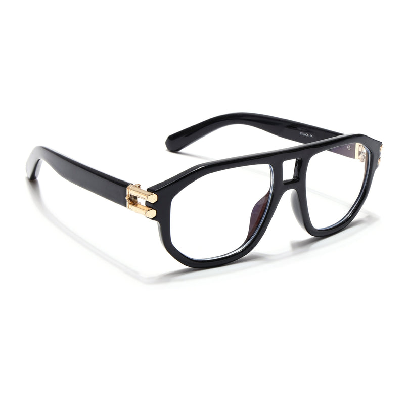 Eyejack Shadow Shine Black Wayfarer Eyeglasses for Men & Women (82104FCL1302-C1)