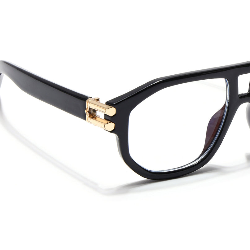 Eyejack Shadow Shine Black Wayfarer Eyeglasses for Men & Women (82104FCL1302-C1)
