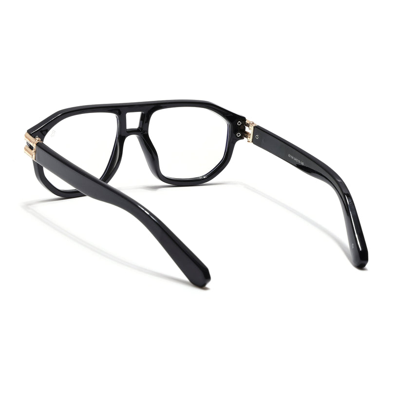Eyejack Shadow Shine Black Wayfarer Eyeglasses for Men & Women (82104FCL1302-C1)