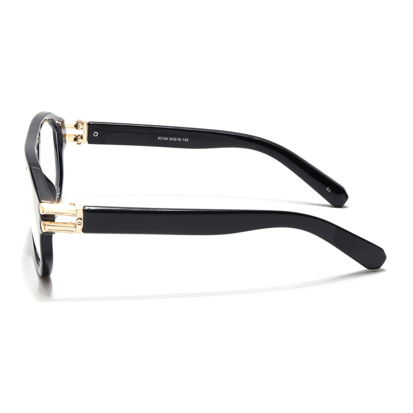 Eyejack Shadow Shine Black Wayfarer Eyeglasses for Men & Women (82104FCL1302-C1)