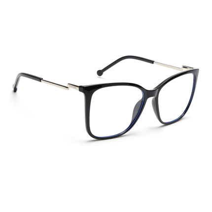 Voyage Glam Black Cateye TR Clip-On Polarized Sunglasses for Men & Women - PMG4820-C1