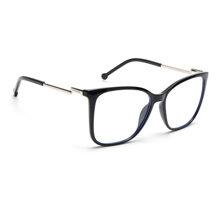 Voyage Glam Black Cateye TR Clip-On Polarized Sunglasses for Men & Women - PMG4820-C1