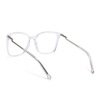 Voyage Glam Transparent Cateye TR Clip-On Polarized Sunglasses for Women - PMG4822-C3