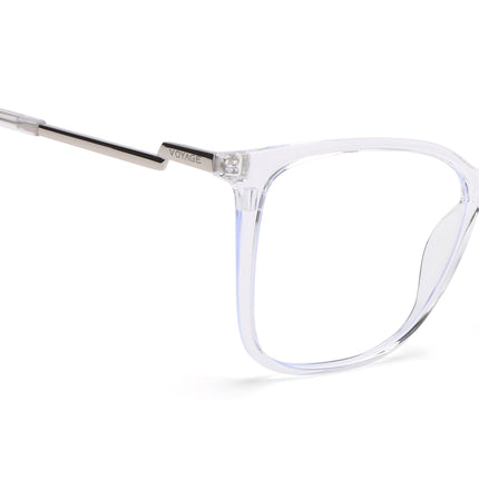 Voyage Glam Transparent Cateye TR Clip-On Polarized Sunglasses for Women - PMG4822-C3