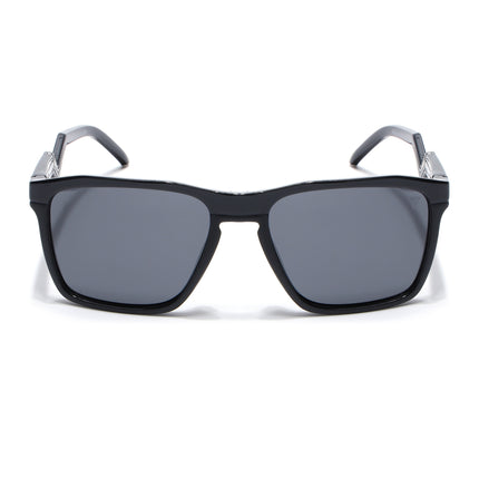 Wayfarer Polarized Sunglasses  Black Lens | Shine Black Frame - PMG6753