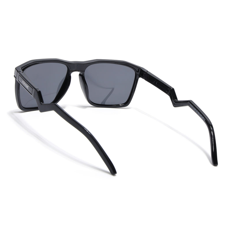 Wayfarer Polarized Sunglasses  Black Lens | Shine Black Frame - PMG6753