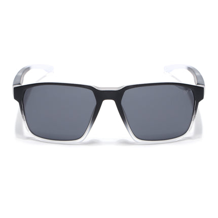 Wayfarer Polarized Sunglasses | Black Lens | Black & White Frame - PMG6761