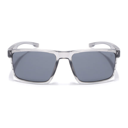 Wayfarer Polarized Sunglasses | Black Lens | Grey Frame - PMG6767