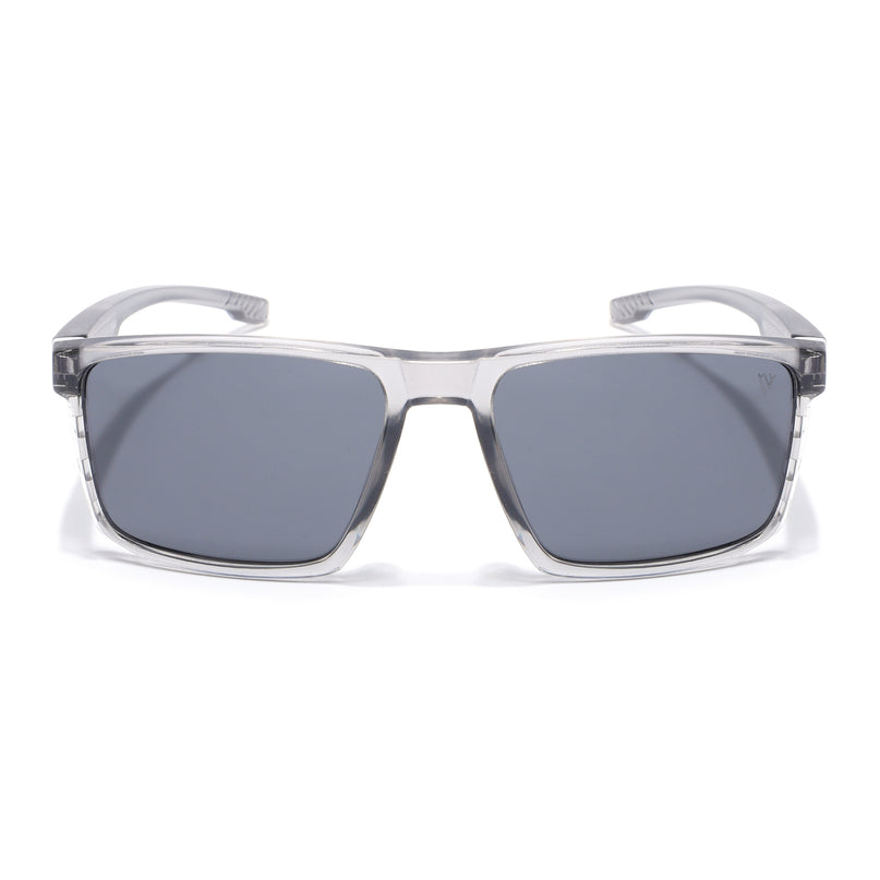 Wayfarer Polarized Sunglasses | Black Lens | Grey Frame - PMG6767
