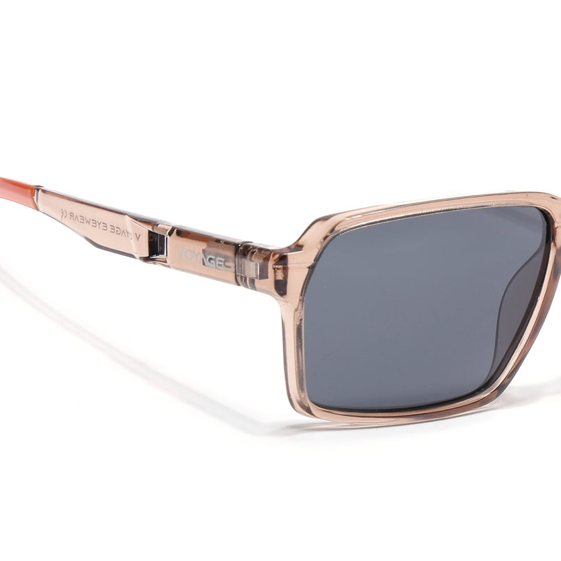 Wayfarer Polarized Sunglasses | Black Lens | Brown Frame - PMG6775