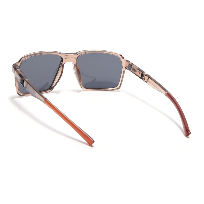 Wayfarer Polarized Sunglasses | Black Lens | Brown Frame - PMG6775