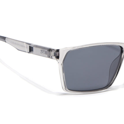 Wayfarer Polarized Sunglasses | Black Lens | Grey Frame - PMG6779