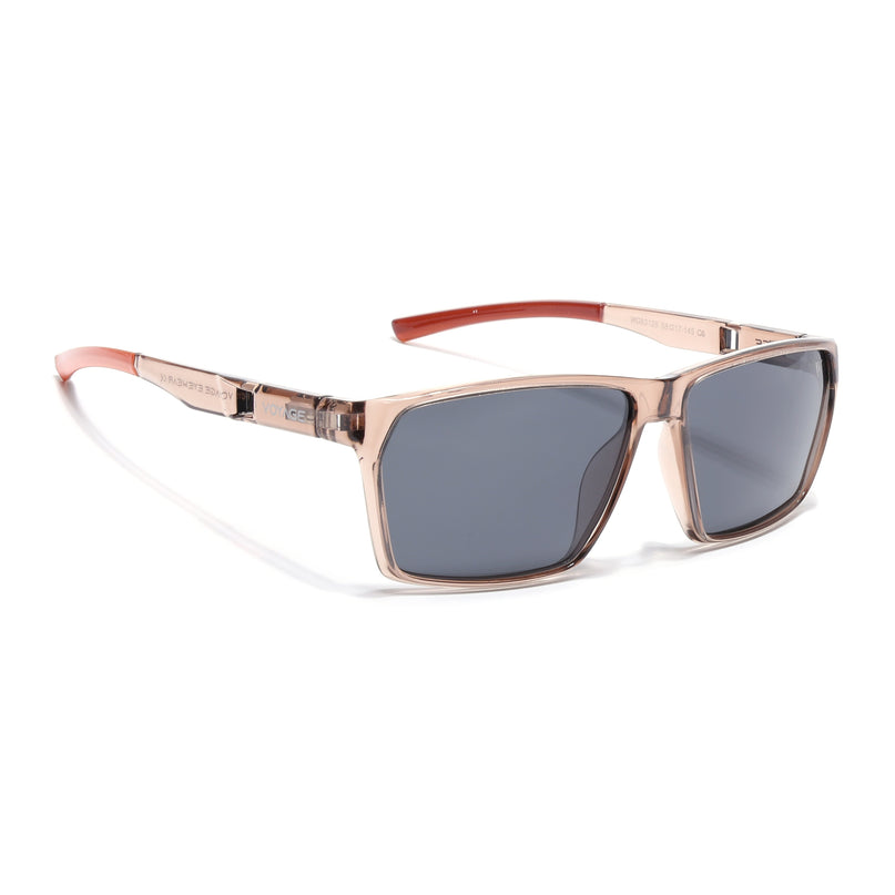 Wayfarer Polarized Sunglasses | Black Lens | Brown Frame - PMG6781