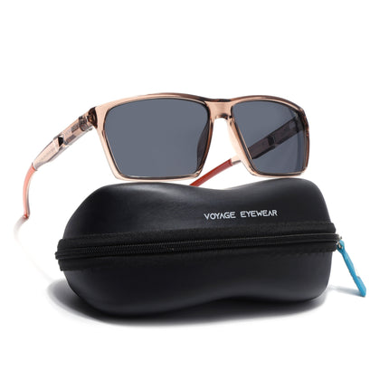 Wayfarer Polarized Sunglasses | Black Lens | Brown Frame - PMG6781