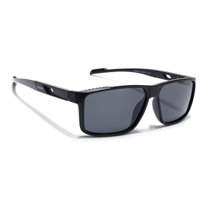 Wayfarer Polarized Sunglasses | Black Lens | Black Frame - PMG6783