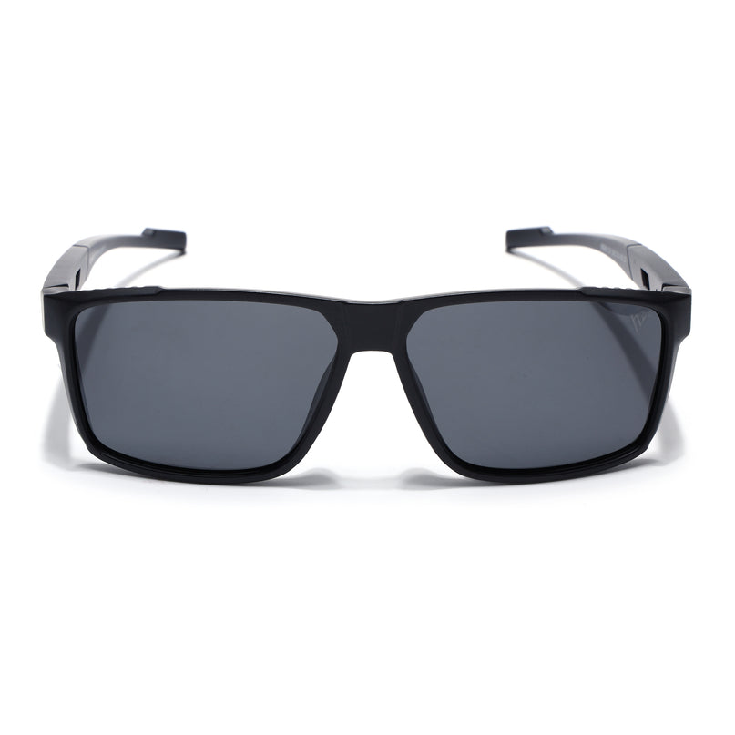 Wayfarer Polarized Sunglasses | Black Lens | Black Frame - PMG6783