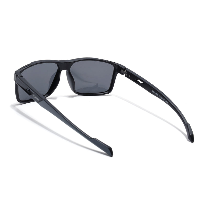 Wayfarer Polarized Sunglasses | Black Lens | Black Frame - PMG6783